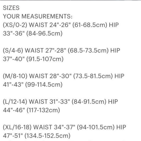 Measuring Guide for Sew Red Items - Picture 3 of 3